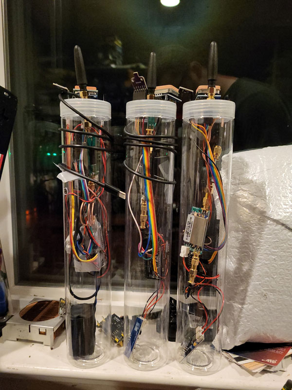 Three Trek Radios side by side