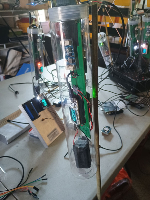 Side view of PacketChat Trek radio